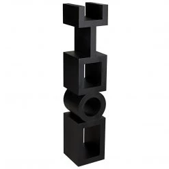 Noir Furniture Bookcases Noir Koko Bookcase, Black Steel