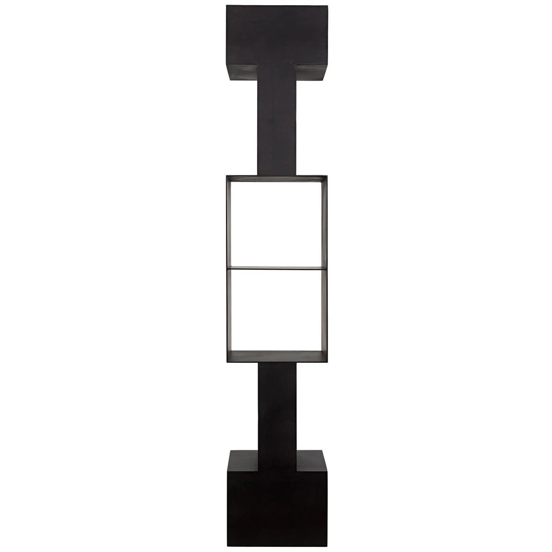 Noir Furniture Noir Diem Bookcase, Black Steel