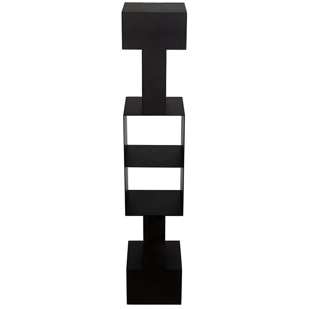 Noir Furniture Noir Diem Bookcase, Black Steel