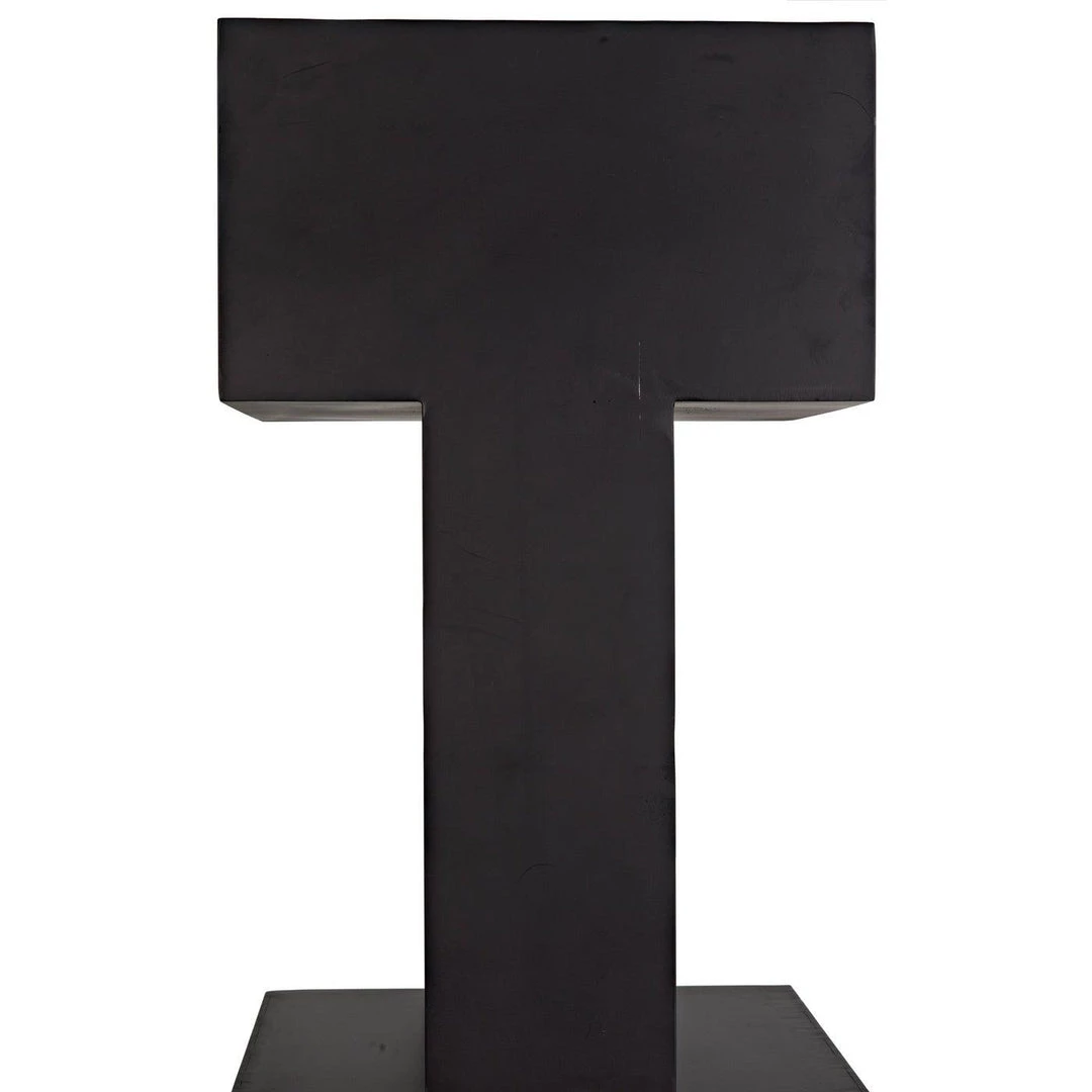 Noir Furniture Noir Diem Bookcase, Black Steel