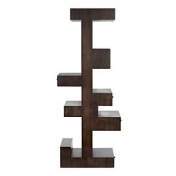 Noir Furniture Noir Honor Bookshelf, Ebony Walnut