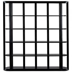 Noir Furniture Noir Foster Bookcase, Black Steel Bookcases