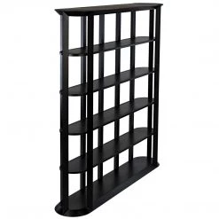 Noir Furniture Noir Foster Bookcase, Black Steel Bookcases