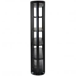 Noir Furniture Noir Foster Bookcase, Black Steel Bookcases