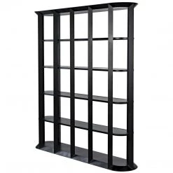 Noir Furniture Noir Foster Bookcase, Black Steel Bookcases