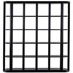 Noir Furniture Noir Foster Bookcase, Black Steel Bookcases