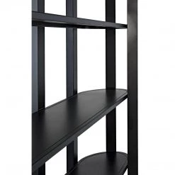 Noir Furniture Noir Foster Bookcase, Black Steel Bookcases