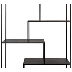 Noir Furniture Noir Marquise Bookcase, Black Steel Bookcases