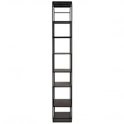 Noir Furniture Noir Marquise Bookcase, Black Steel Bookcases