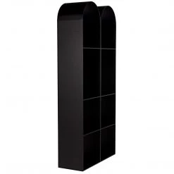Noir Furniture Bookcases Noir Luna Bookcase, Black Steel
