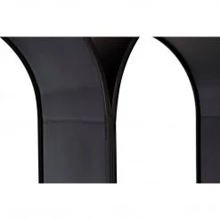 Noir Furniture Bookcases Noir Luna Bookcase, Black Steel