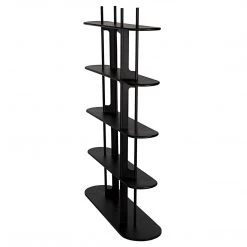 Noir Furniture Noir Ochoa Bookcase, Black Steel