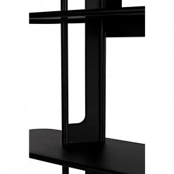 Noir Furniture Noir Ochoa Bookcase, Black Steel