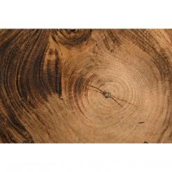 Noir Furniture Noir Rabban Bookcase, Hand Rubbed Black/Natural