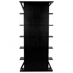 Noir Furniture Noir Vetra Bookcase, Hand Rubbed Black