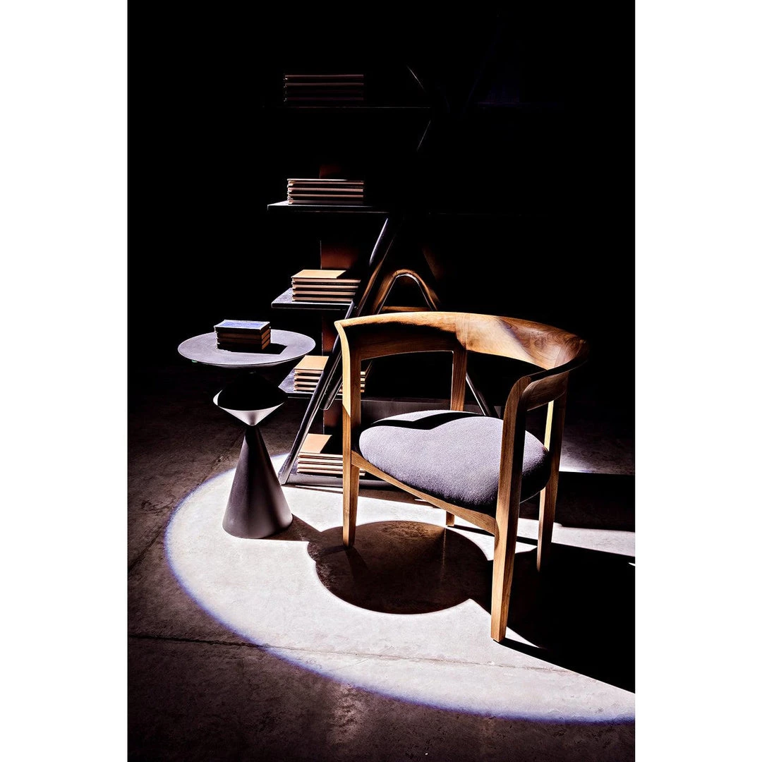 Noir Furniture Noir Vetra Bookcase, Hand Rubbed Black