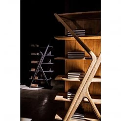 Noir Furniture Noir Vetra Bookcase, Teak Bookcases