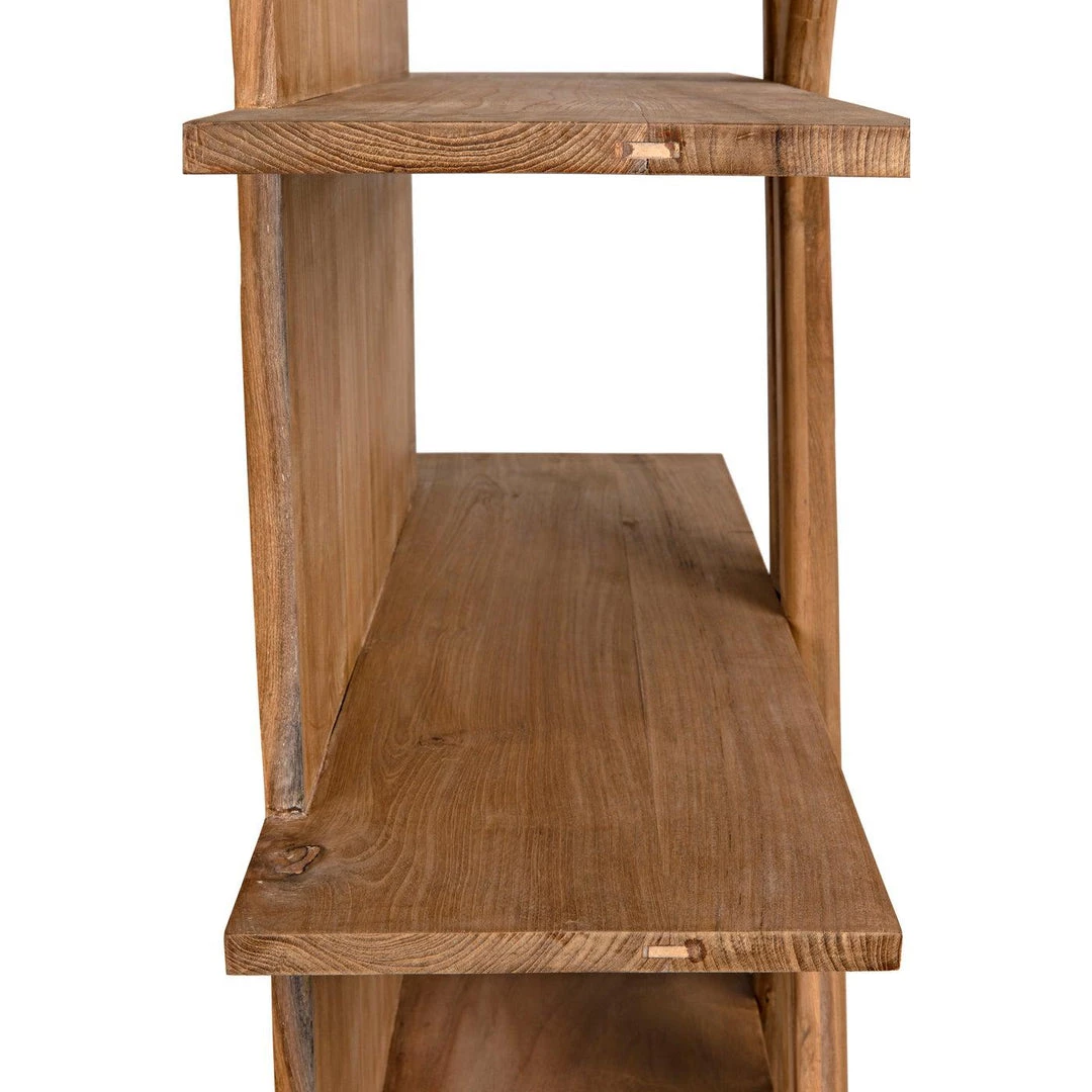 Noir Furniture Noir Vetra Bookcase, Teak Bookcases