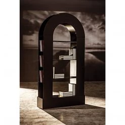 Noir Furniture Bookcases Noir Triumph Bookcase, Black Steel