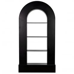 Noir Furniture Bookcases Noir Triumph Bookcase, Black Steel