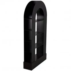 Noir Furniture Bookcases Noir Triumph Bookcase, Black Steel