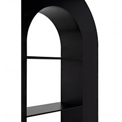 Noir Furniture Bookcases Noir Triumph Bookcase, Black Steel