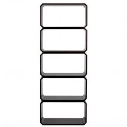 Noir Furniture Noir Zane Bookcase, Pale