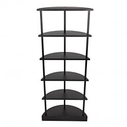 Noir Furniture Noir Spago Bookcase, Black Metal Bookcases