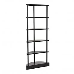 Noir Furniture Noir Spago Bookcase, Black Metal Bookcases
