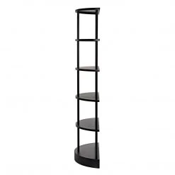 Noir Furniture Noir Spago Bookcase, Black Metal Bookcases