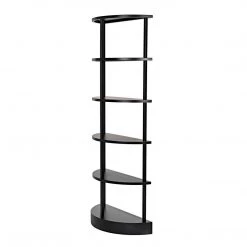 Noir Furniture Noir Spago Bookcase, Black Metal Bookcases