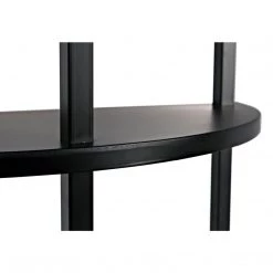 Noir Furniture Noir Spago Bookcase, Black Metal Bookcases