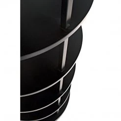Noir Furniture Noir Spago Bookcase, Black Metal Bookcases