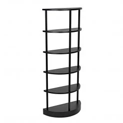 Noir Furniture Noir Spago Bookcase, Black Metal Bookcases