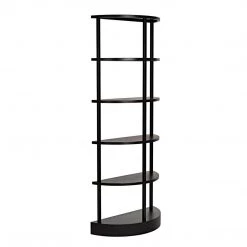 Noir Furniture Noir Spago Bookcase, Black Metal Bookcases