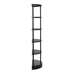 Noir Furniture Noir Spago Bookcase, Black Metal Bookcases
