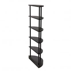 Noir Furniture Noir Spago Bookcase, Black Metal Bookcases