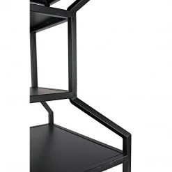Noir Furniture Noir Downtown A Bookcase, Black Metal