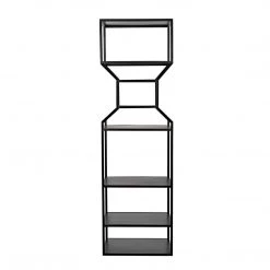 Noir Furniture Noir Downtown A Bookcase, Black Metal