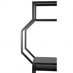 Noir Furniture Noir Downtown B Bookcase, Black Metal