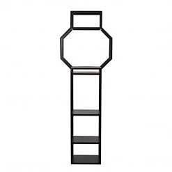 Noir Furniture Noir Downtown B Bookcase, Black Metal