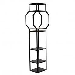 Noir Furniture Noir Downtown B Bookcase, Black Metal