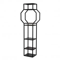 Noir Furniture Noir Downtown B Bookcase, Black Metal
