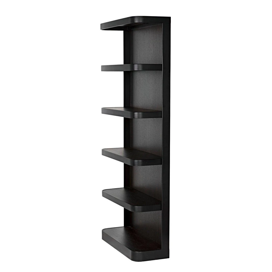 Noir Furniture Bookcases Noir Dido Bookcase, Black Metal