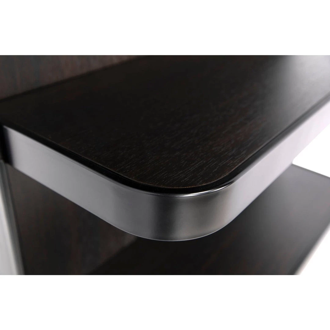 Noir Furniture Bookcases Noir Dido Bookcase, Black Metal