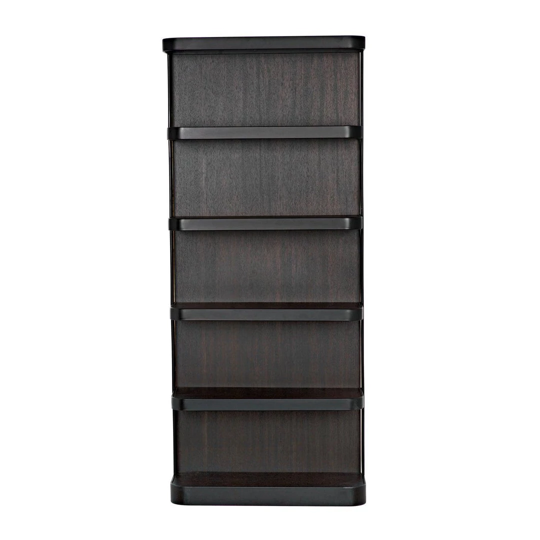 Noir Furniture Bookcases Noir Dido Bookcase, Black Metal