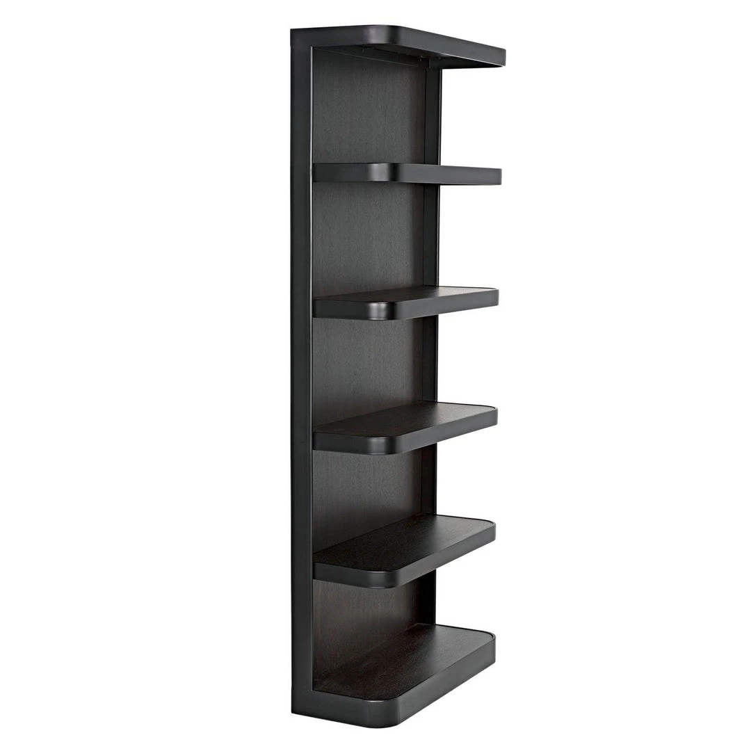 Noir Furniture Bookcases Noir Dido Bookcase, Black Metal
