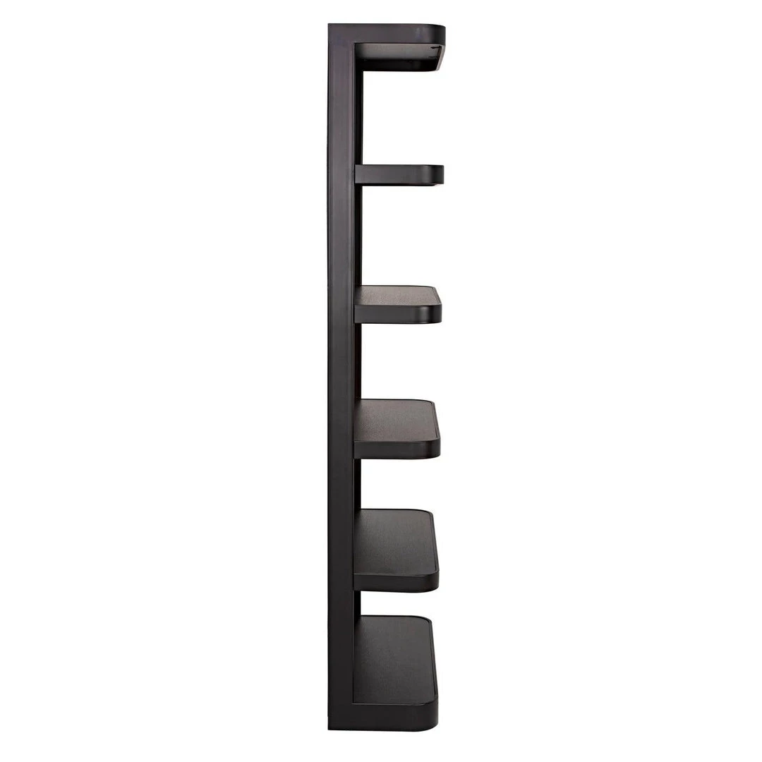 Noir Furniture Bookcases Noir Dido Bookcase, Black Metal