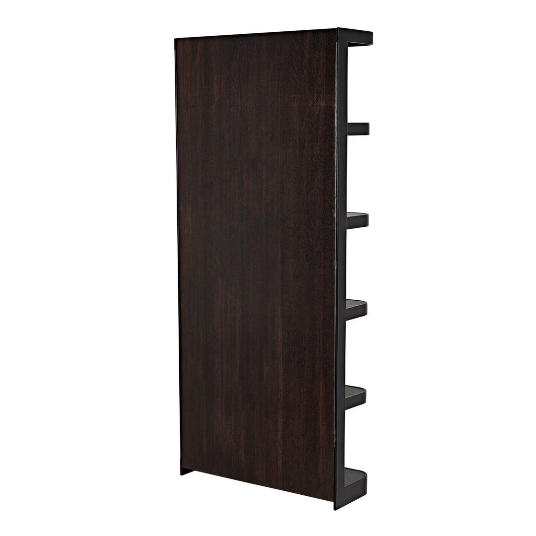 Noir Furniture Bookcases Noir Dido Bookcase, Black Metal