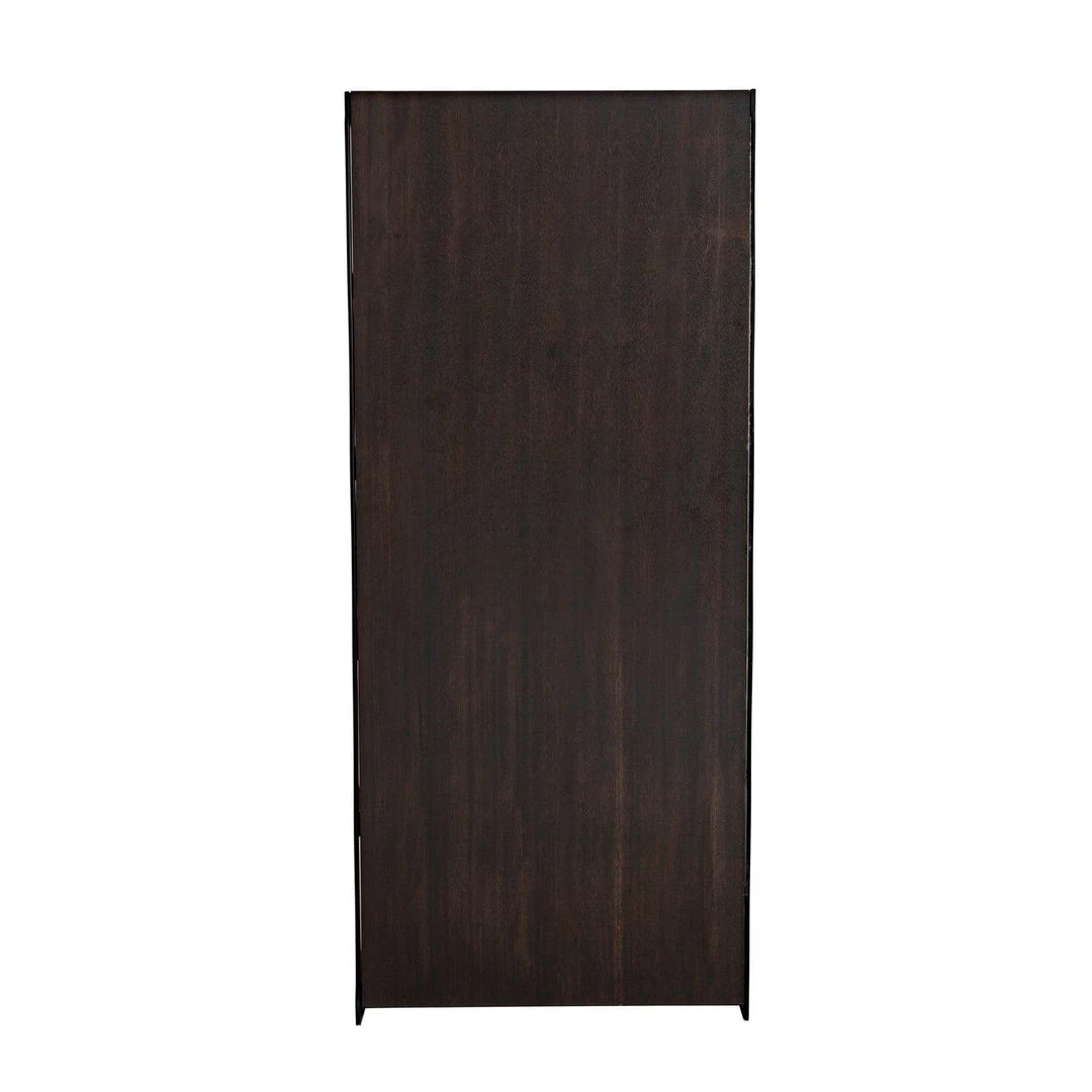 Noir Furniture Bookcases Noir Dido Bookcase, Black Metal